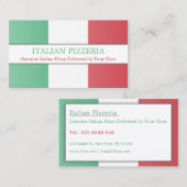 Italiaanse vlag, volledig Visitekaartje (Voorkant / Achterkant)