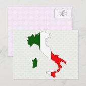 Italiaanse vlag — volledige grootte briefkaart (Voorkant / Achterkant)