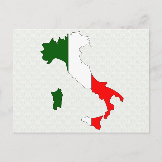 Italiaanse vlag — volledige grootte briefkaart (Voorkant)