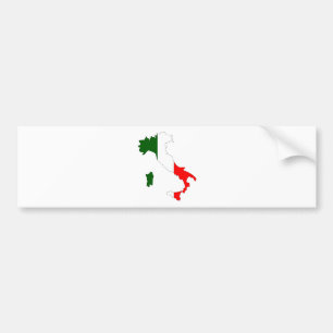 Italiaanse vlag — volledige grootte bumpersticker