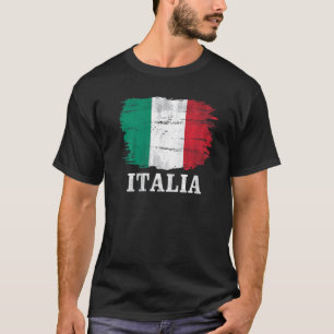  italiaanse vlag voor italiaans Italiaans T-shirt