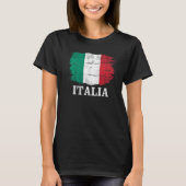  italiaanse vlag voor italiaans Italiaans T-shirt (Voorkant)