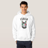 Italiaanse vlag voor voetbalbeker Mascot Hoodie (Voorkant volledig)