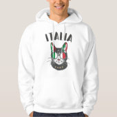 Italiaanse vlag voor voetbalbeker Mascot Hoodie (Voorkant)