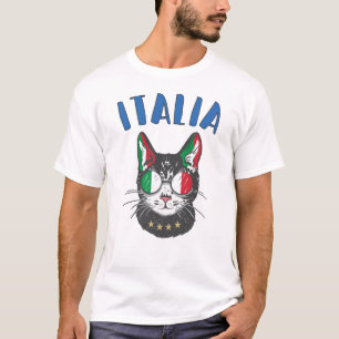 Italiaanse vlag voor voetbalbeker Mascot T-shirt