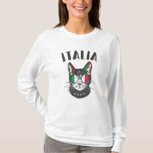 Italiaanse vlag voor voetbalbeker Mascot T-shirt
