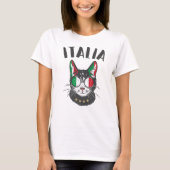 Italiaanse vlag voor voetbalbeker Mascot T-shirt (Voorkant)