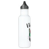 Italiaanse vlag voor voetbalbeker Mascot Waterfles (Links)