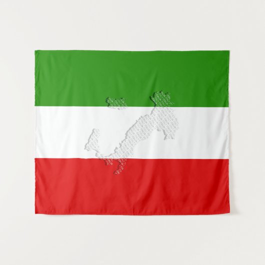 Italiaanse vlag wandkleed (Voorkant (horizontaal))