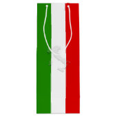 Italiaanse vlag wijn cadeautas (Achterkant)