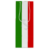Italiaanse vlag wijn cadeautas (Voorkant)