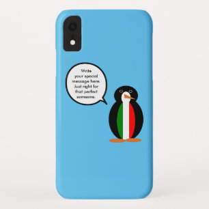 Italiaanse Vlag Wilde Dieren Pinguïn Persoonlijke Case-Mate iPhone Case