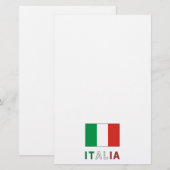 Italiaanse Vlag & Woord Briefpapier (Voorkant / Achterkant)