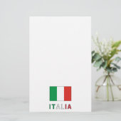 Italiaanse Vlag & Woord Briefpapier (Staand voorkant)