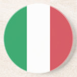 Italiaanse vlag zandsteen onderzetter<br><div class="desc">De nationale vlag van Italië.</div>