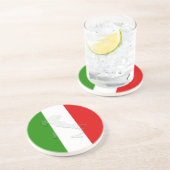 Italiaanse vlag zandsteen onderzetter (Zijkant)