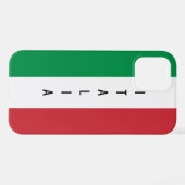 Italiaanse vlag Zazzle Basic Value iPhone 12 Hoesj Hoesje (Achterkant horizontaal)