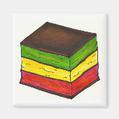 Italiaanse vlag zeven-laag regenboogkoekjes magneet (Voorkant)