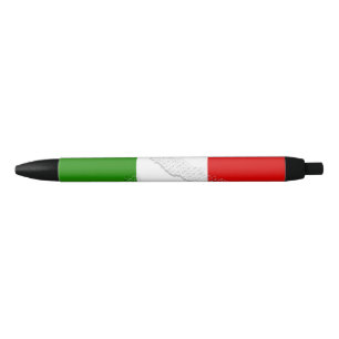 Italiaanse vlag zwarte inkt pen