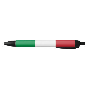 Italiaanse vlag zwarte inkt pen