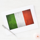 Italiaanse vlaggen rechthoekige sticker (Envelop)