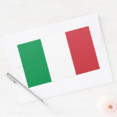 Italiaanse vlaggen rechthoekige sticker (Envelop)