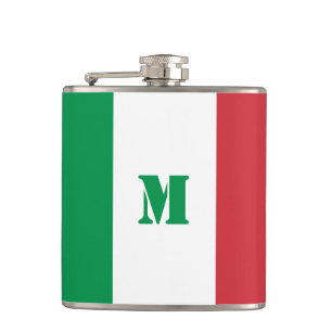 Italiaanse vlaggenfles heupfles