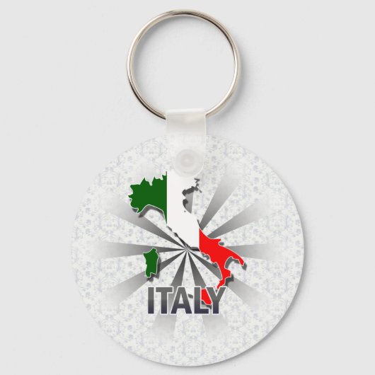 Italiaanse vlaggenkaart 2.0 sleutelhanger (Voorkant)