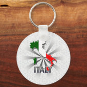 Italiaanse vlaggenkaart 2.0 sleutelhanger (Voorkant)