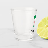 Italiaanse vlaggenkaart shot glas (Links)