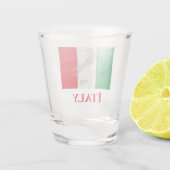 Italiaanse vlaggenkaart shot glas (Achterkant)