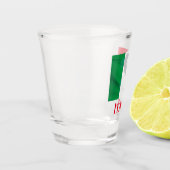 Italiaanse vlaggenkaart shot glas (Links)