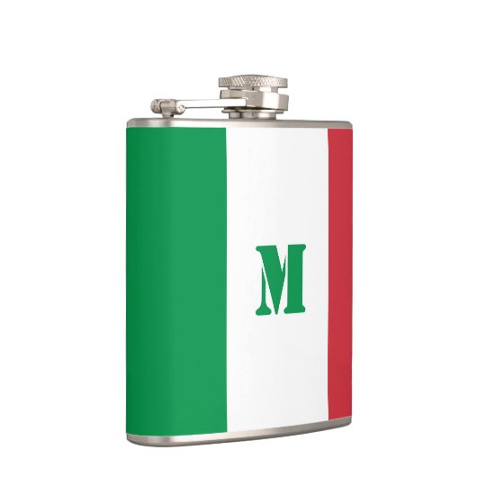 Italiaanse vlaggenkolf heupfles (Rechts)