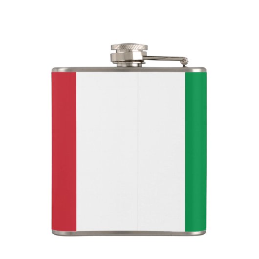 Italiaanse vlaggenkolf heupfles (Achterkant)