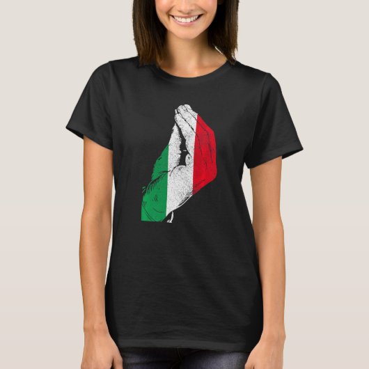 Italiaanse vlaggepride t-shirt (Voorkant)
