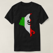 Italiaanse vlaggetjes Italië Napels T-shirt (Design voorkant)