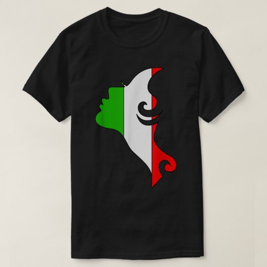 Italiaanse vlaggetjes Italië Napels T-shirt (Design voorkant)