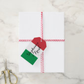 Italiaanse vlagkleuren bruiloft cadeaulabel (Met Touw)