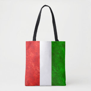 Italiaanse Vlagontwerp Tote Bag