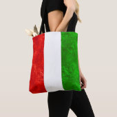 Italiaanse Vlagontwerp Tote Bag (Dichtbij)