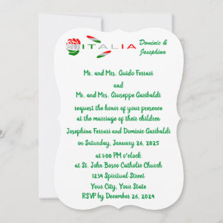 Italiaanse vlagroos Italië Kaart