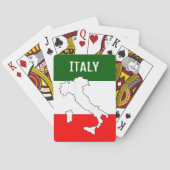 Italiaanse vlagspelkaarten pokerkaarten (Achterkant)