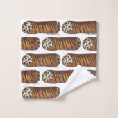 Italiaanse voedselbakkerij chocolade Chip Cannoli Bad Handdoek (Wasdoekje)