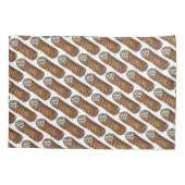 Italiaanse voedselbakkerij chocolade Chip Cannoli Kussensloop (Achterkant)