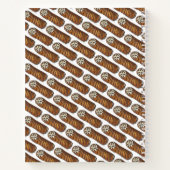 Italiaanse voedselbakkerij chocolade Chip Cannoli Notitieboek (Achterkant)