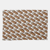 Italiaanse voedselbakkerij chocolade Chip Cannoli Theedoek (Horizontaal)