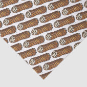 Italiaanse voedselbakkerij chocolade Chip Cannoli Tissuepapier (Detail)