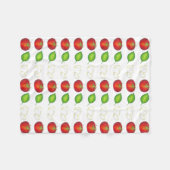 Italiaanse voedselingrediënten Mozzarella Tomato B Fleece Deken (Voorkant (Horizontaal))