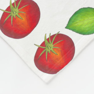 Italiaanse voedselingrediënten Mozzarella Tomato B Fleece Deken