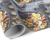 Italiaanse voedselselectie cadeaupapier (Rol Hoek)